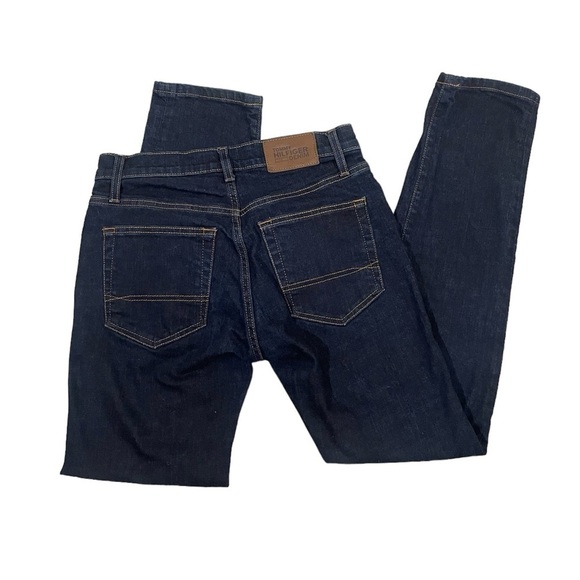 Tommy Hilfiger Jeans Men's 28/30 Dark Denim Jeans Blue - Picture 2 of 10